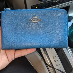 Blue coach wallet
